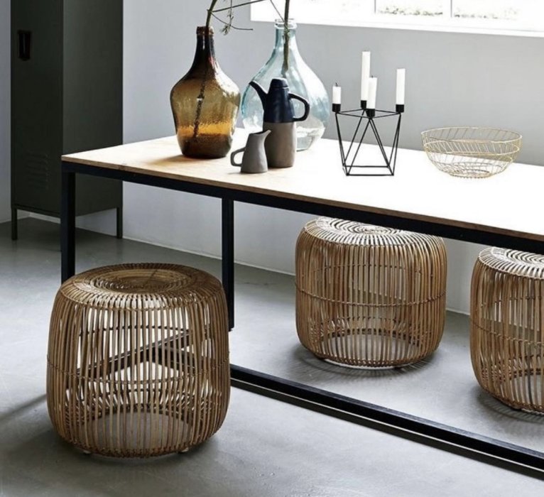 Zoe luxury wicker coffee table